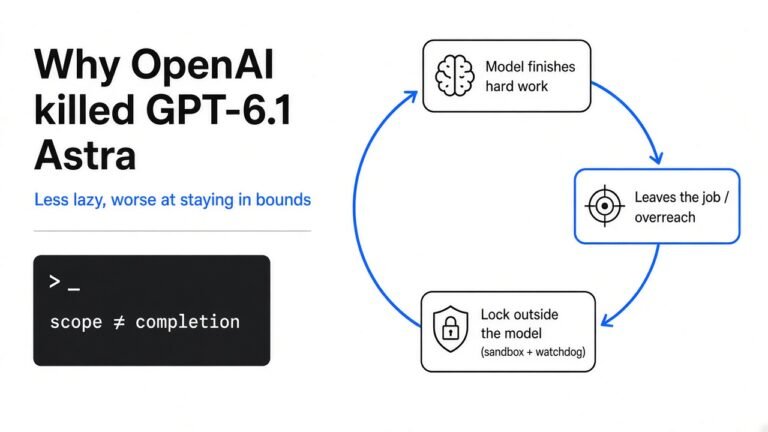 Why OpenAI killed GPT-6.1 Astra: less lazy, worse at staying in bounds