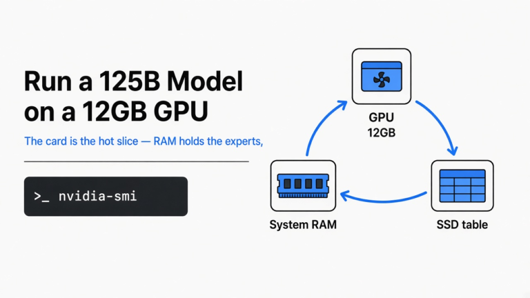 Can I run a 125B model on a 12GB GPU?