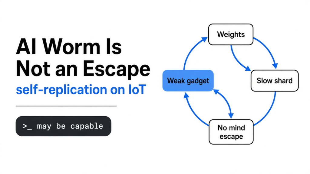 AI self-replication on IoT: weight shards on weak gadgets, not a mind that escaped