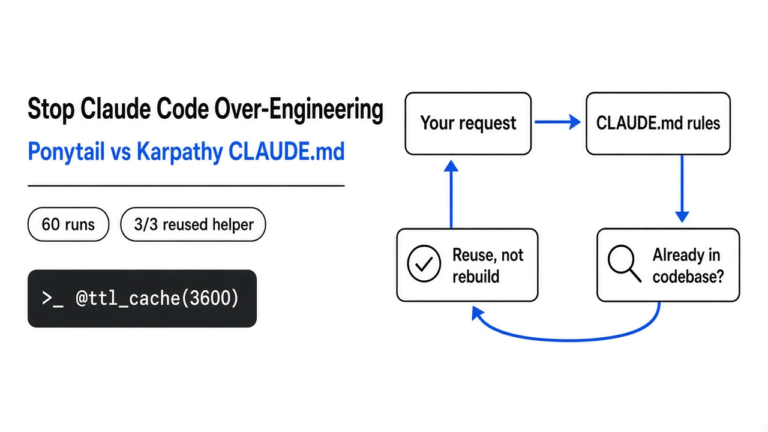 Does Ponytail Actually Stop Claude Code From Over-Engineering?