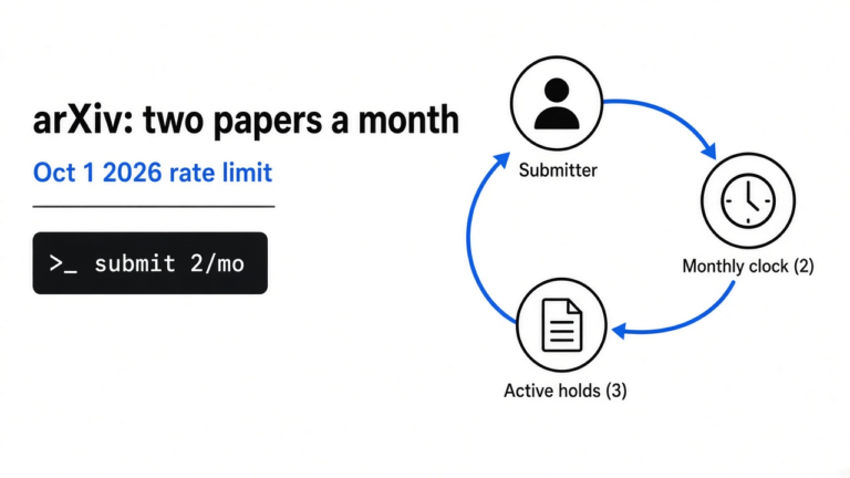 arXiv will only take two papers a month from you