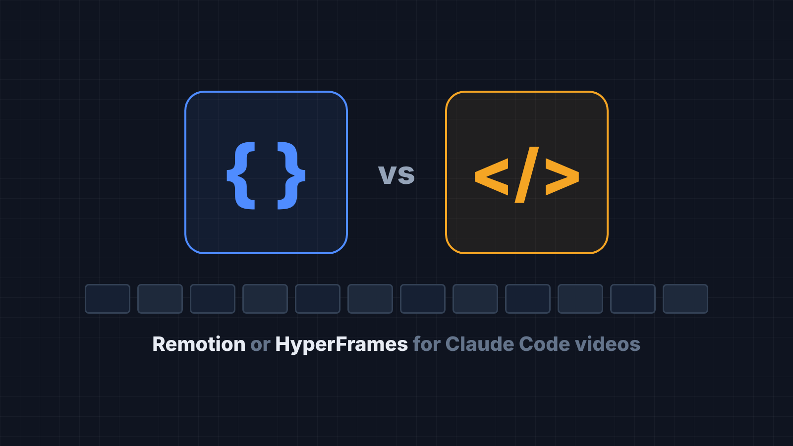 HyperFrames vs Remotion for making videos with Claude Code