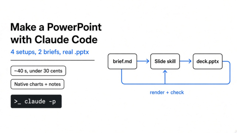 How Do I Make a PowerPoint With Claude Code?